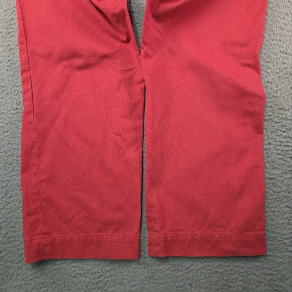 Polo Ralph Lauren Pants Mens 32x30 Red Preppy Chino Trousers Classic Academia
